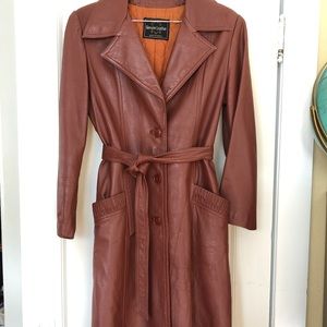 Bad Ass Lady Pimp Vintage 70’s Leather Coat w/ Quilt Lining